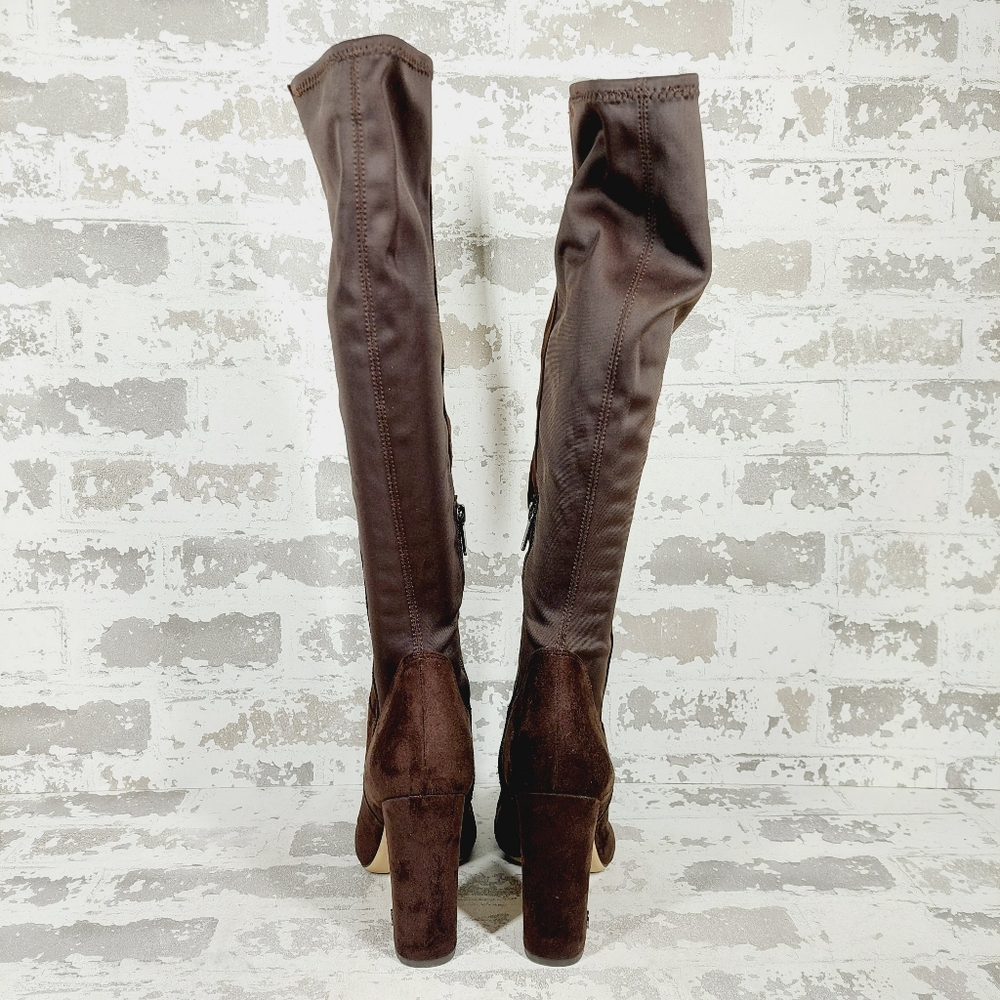 Circus by Sam Edelman Clarimont Brown Platform Over the Knee Boots V635 - Picture 5 of 12